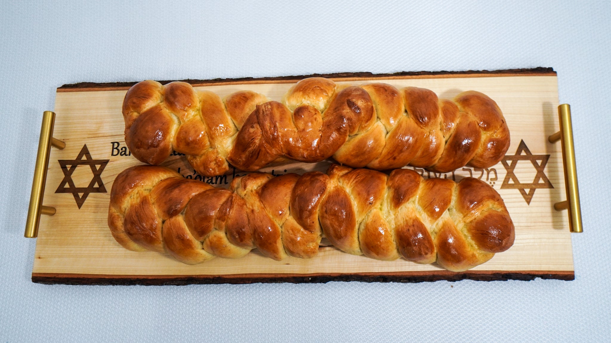 Tabla para el pan Challa en Shabbat