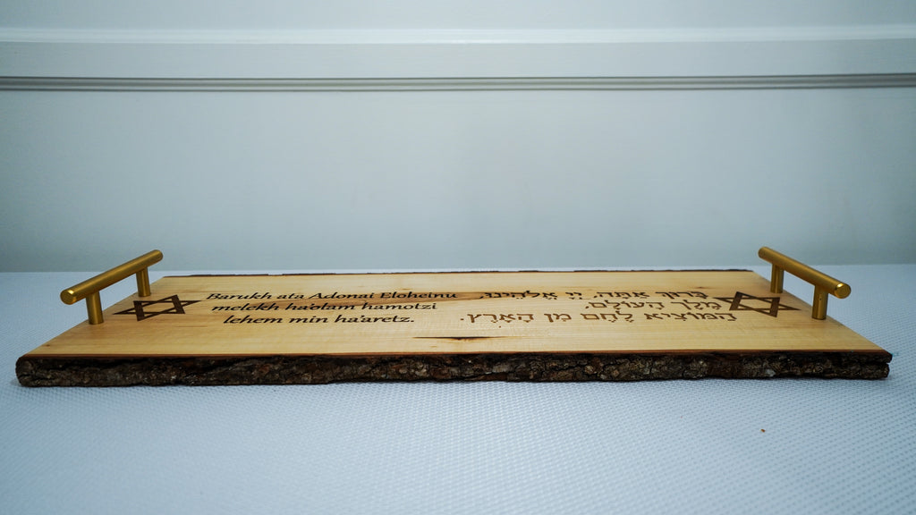Tabla para el pan Challa en Shabbat